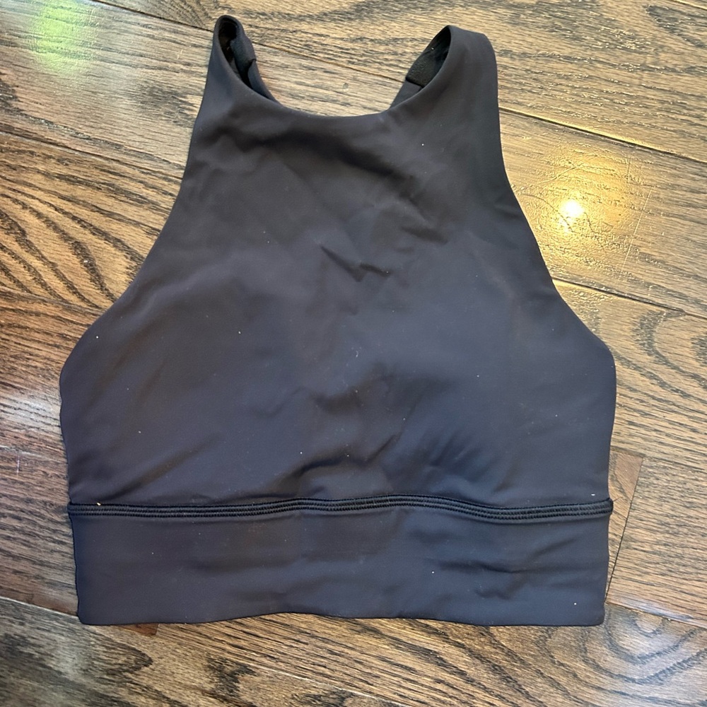 lululemon Black Energh High-Neck Sports Bra